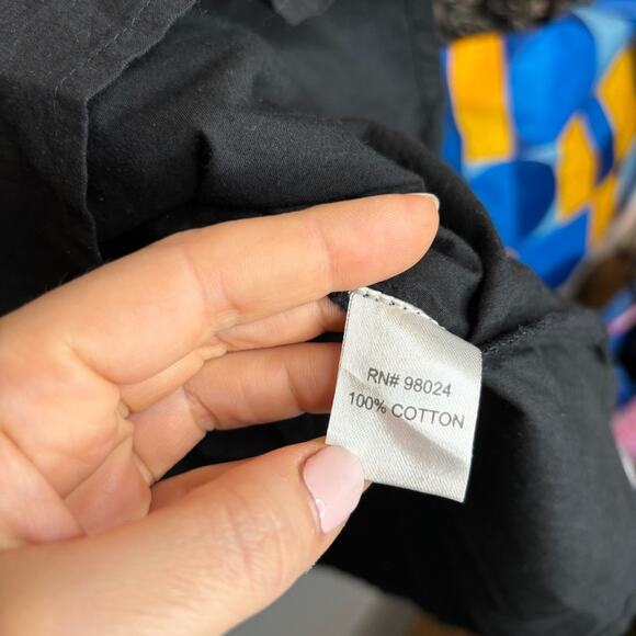 House of Harlow 1960 Puff Sleeve Smocked Cotton Poplin Peasant Mini Dress - Picture 6 of 9